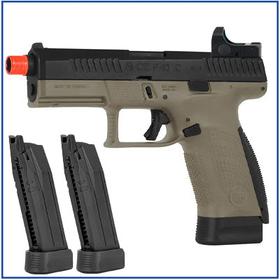 CZ P-10C CO2 Blowback Pistol - 3 Magazine & Optic Combo