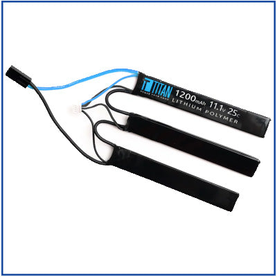 Titan 11.1v Tri-Panel 1200mAh 25C LIPO