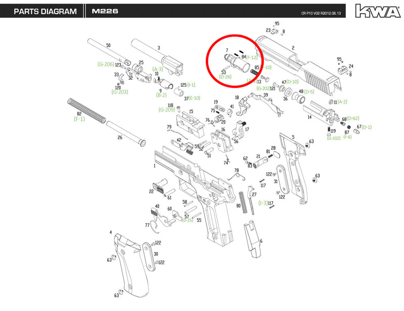 KWA - M226 - Replacement Parts